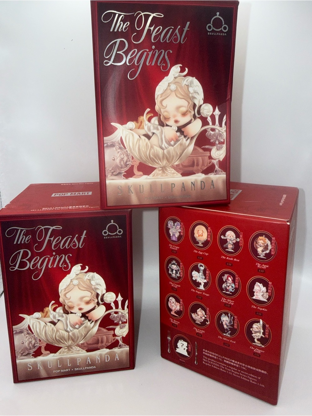 Skullpanda "The Feast Begins" Red Collectible Box Set